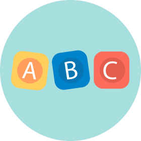 Letter blocks icon for Foundation Phase children